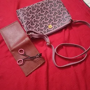 Combo Of Sling Bag Violet