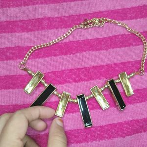 Black An Golden Pretty Necklece