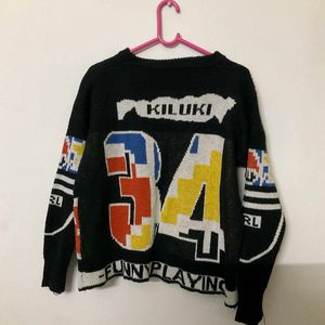 Y2K Print Sweater 🔥