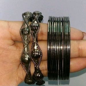 Oxidised Bangles Combo