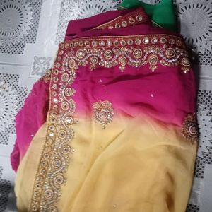 Very Heavy Work Saree