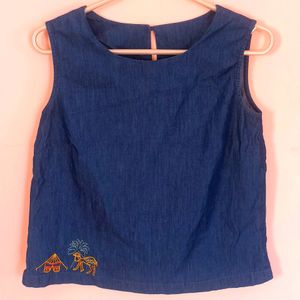 Blue Berry Crop Top