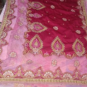 Heavy  Lehenga Saree Net+Velvet