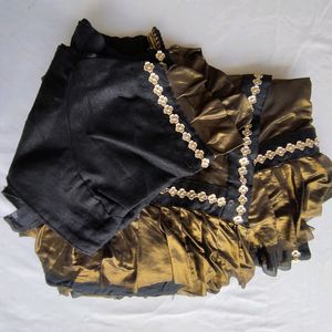 Black And Gold Saree