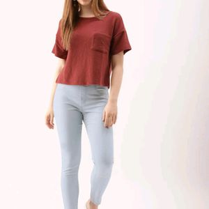 Dressberry Light Blue Color Jegging