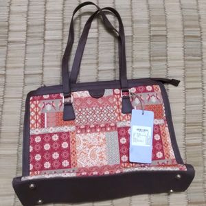 TealByChumbakTerracottaPatches&PrintsOfficeTote