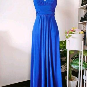 Royal blue elegant gown