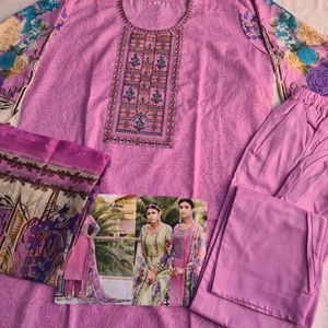 Kurta Set With Full Size Dupatta