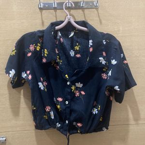 Floral Crop Shirt