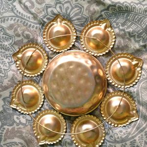 Diya Plate For Diwali Decoration