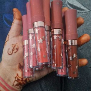 Waterproof  Matte Liquid  Lipstick Pack Of 9