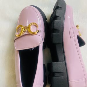 Women Heeled Buckled Loafers Lightweighted