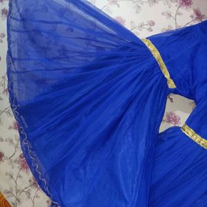 Beautiful Royal Blue  Ghair Garara Suit💙