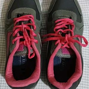 Grey-pink Sports Shoes