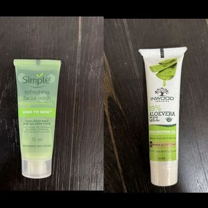 Combo Of 2-Facewash & Aloevera Gel