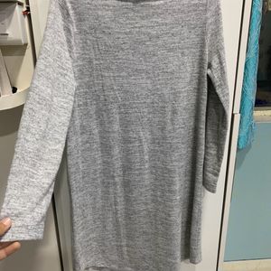 Sweater Dress, Grey Colour