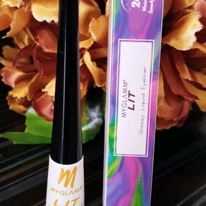 MyGlamm LIT Glossy Liquid Eyeliner - Black Party