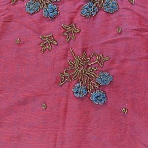 Maroon Embroidery Kurti