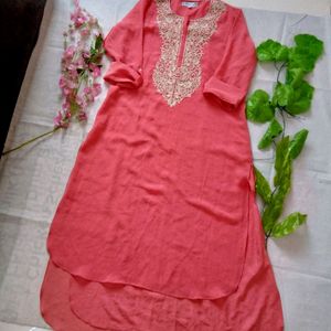 Westside branded Kurta Light Peach Colour