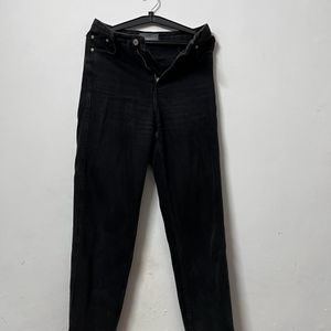 Mango High Rise Straight Fit Jeans