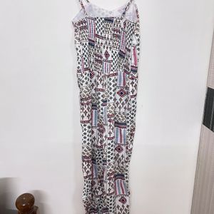 White Printed Jumpsuit