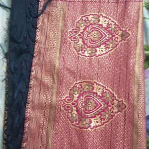 Dark Blue Saree in extreme good condition.