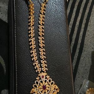 Gold Plated Short Necklace