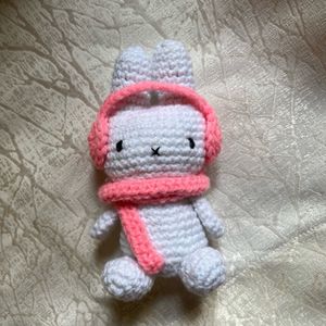 Crochet Small Miffy Plush With Scarf