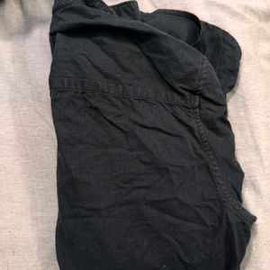 A Men's Black Cotton Shirt