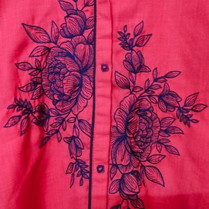 Pink Casual Design Kurta💕