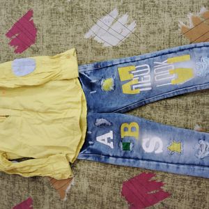 Two Set Of  Jeans  Get One Freebie
