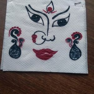 Tissue art🎨Mata Rani❤️