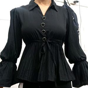 Black Trendy Top