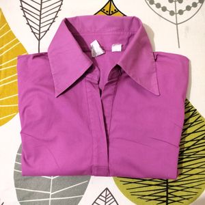 Magenta Shirt Top