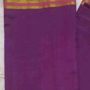 Purple Silk Saree