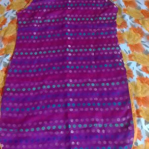 Kurta ...... Purple Zari Work