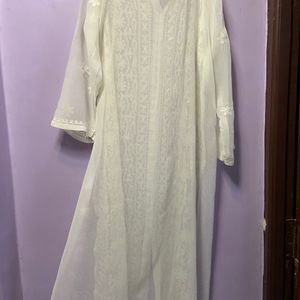 embroidery white kurta