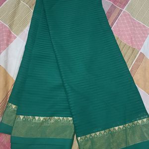 Green Colour New Saree