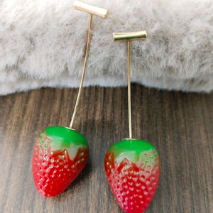 Hanging Strawberry Earrings