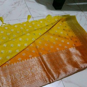 Organza Saree With Blouse