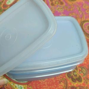 Light Blue Colour Tupperware Boxes