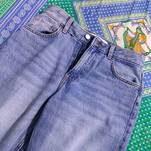 Blue High Waist Denim Jeans