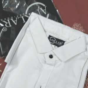 Prenium White Shirt For Party Casual Outfit