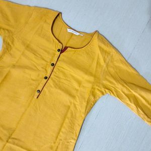 Mustard Yellow Ethnic Kurta