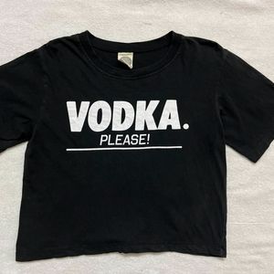 Black Crop T-Shirt