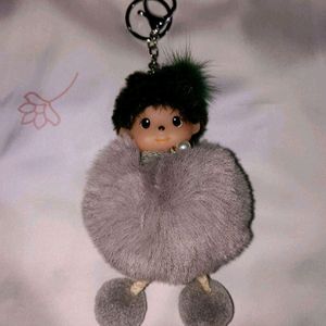 Adorable Plush Doll Keychain