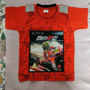 Red Boys Tshirt Set