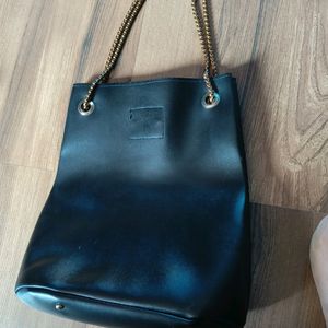 A Black Leather Bag