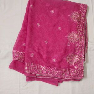 Beautiful Pink Saree