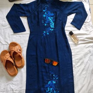 Navy Blue Kurti